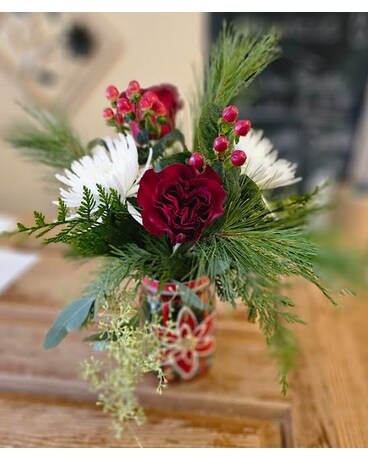 Georgie girl Christmas Flower Arrangement