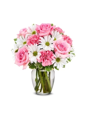 Daisy & Rose Sweetness Flower Arrangement