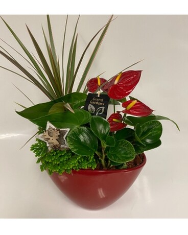Joy, Love and Peace Planter Flower Arrangement