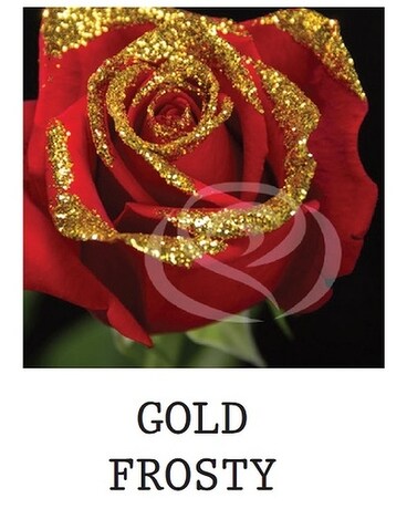 Gold Frosty Flower Arrangement