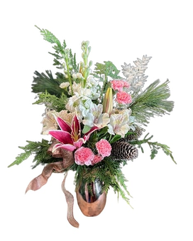 Holiday Shimmer Flower Arrangement