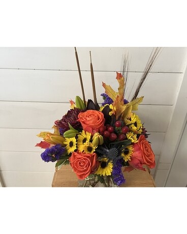 Burgundy Blooms Flower Arrangement