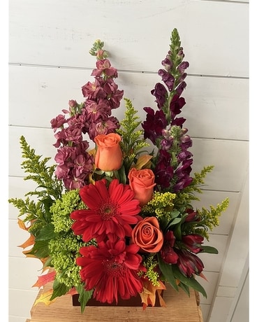 Field of Autumn Flower Arrangement