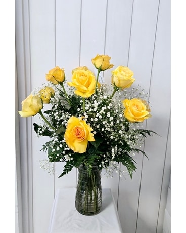 トップス house on the hill Yellow flower 80cm Yellow Roses in Sarasota FL - Sue Ellen's Floral Boutique