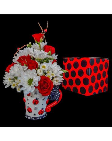 Lady Bug Lady Bug Flower Arrangement
