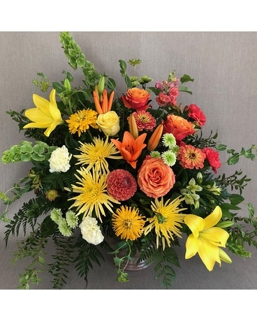 Sunset Tribute Flower Arrangement