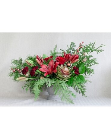 Festive Finesse Arrangement Flower Arrangement