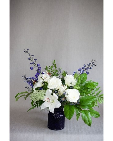 Rhapsody In Blue Arrangement Flower Arrangement