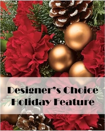 Christmas Designer's Choice Vase Arrangement Flower Arrangement