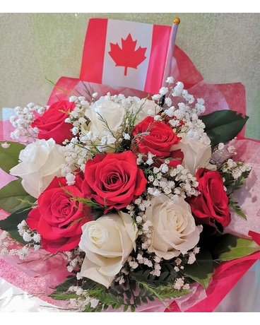 HAPPY CANADA DAY ROSES Bouquet