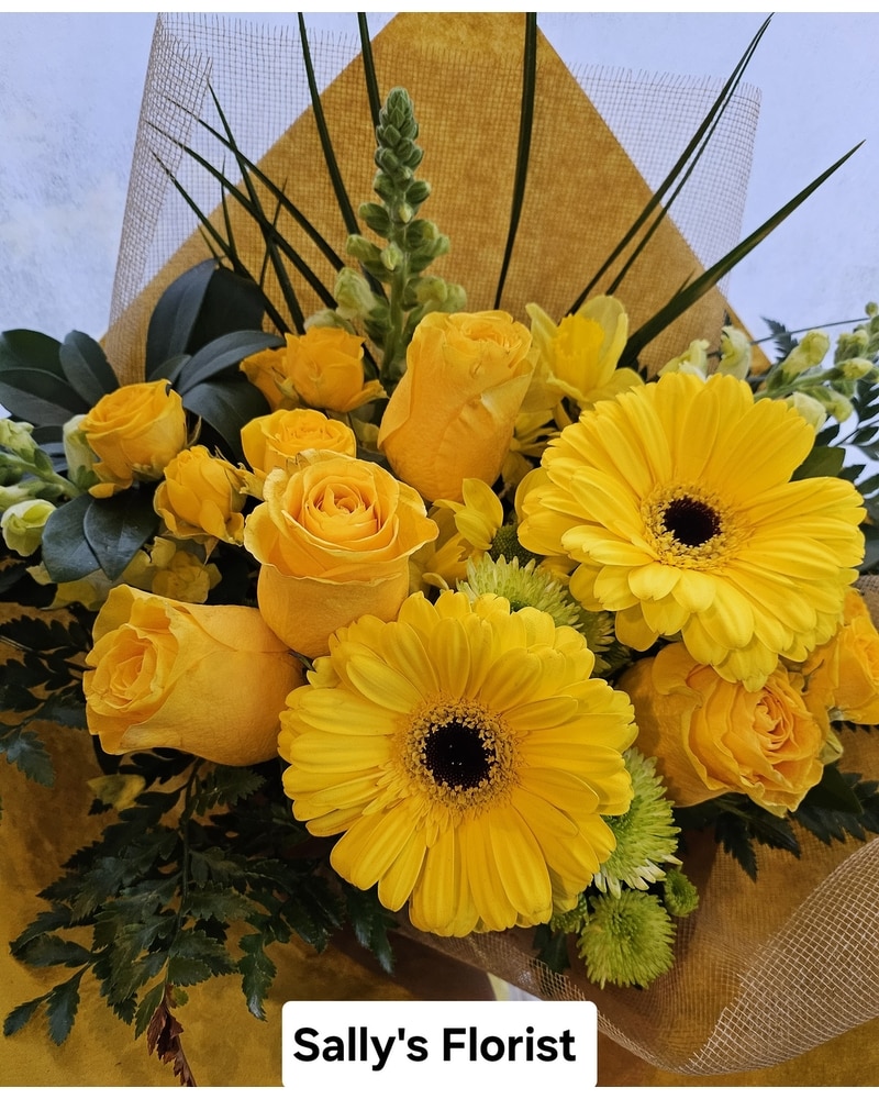 Sally's Burst of Yellow Bouquet in Maple Ridge BC - Sally Florist