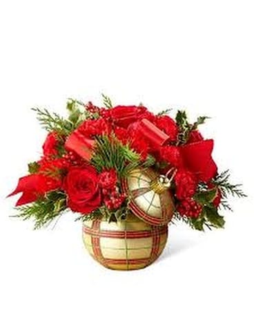 Christmas Ball Flower Arrangement