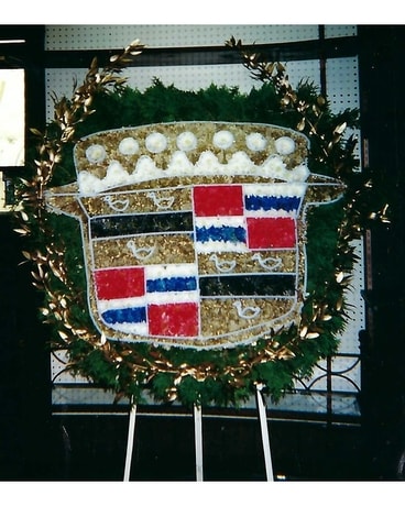 Cadillac Logo Sympathy Arrangement