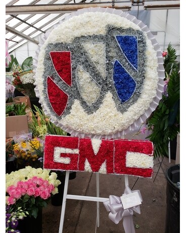 GMC Logo Sympathy Arrangement