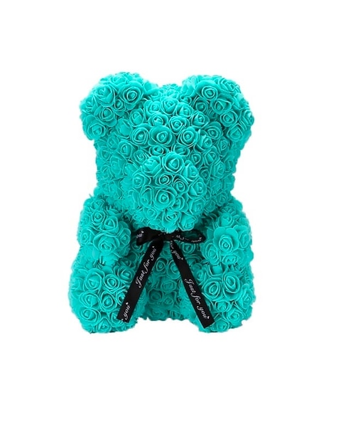 Tiffany Foam Rose Bear in Berwyn IL Berwyn's Violet Flower Shop