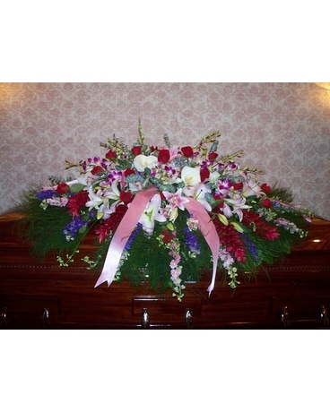 Casket Spray 26 Flower Arrangement