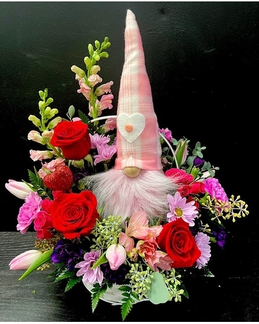 You Gnome I Love You Flower Arrangement