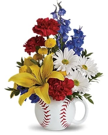 Take Me Out to the Ball Game Flower Arrangement