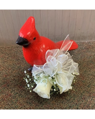 When you see a Cardinal Bouquet Funeral Arrangement