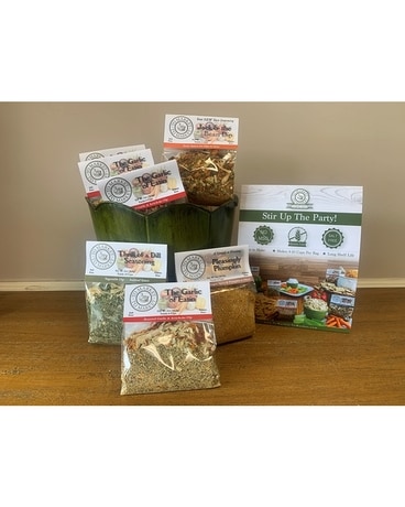 Dipping Spices size,  inches height and  inches wide.