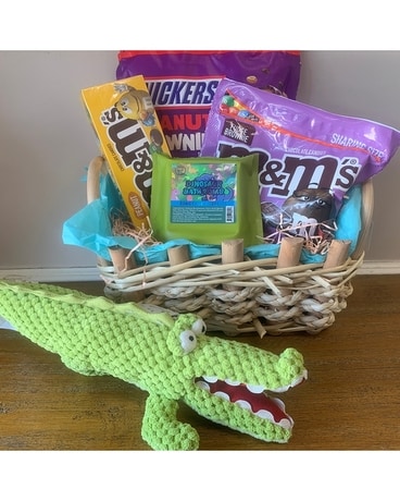 Alligator Treat Basket Gift Basket
