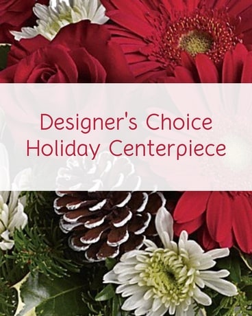 Designer's Choice Holiday Centerpiece Flower Arrangement