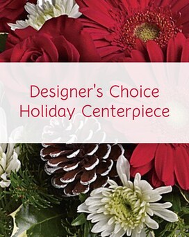 Designer's Choice Holiday Centerpiece Flower Arrangement