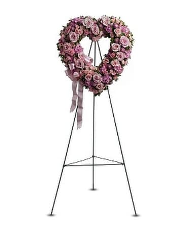 Rose Garden Heart Flower Arrangement