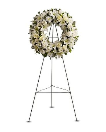 Serenity Wreath Flower Arrangement