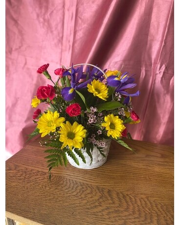 Potpourri Basket Flower Arrangement
