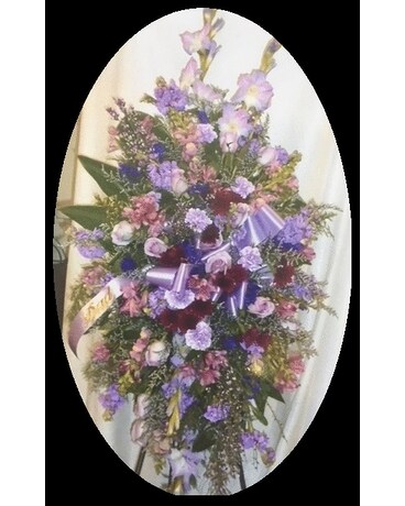 Standing Spray Funeral Arrangement