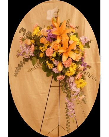 Standing Spray Funeral Arrangement