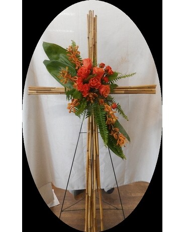 Standing Spray Funeral Arrangement