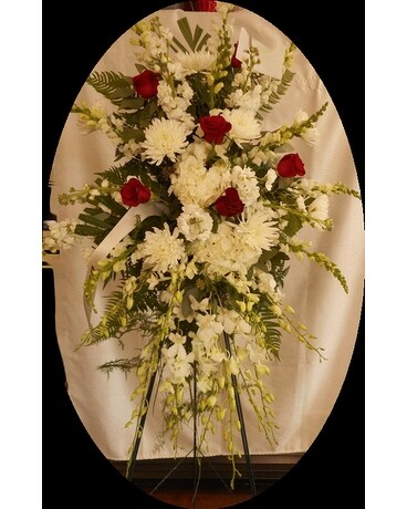 Standing Spray Funeral Arrangement