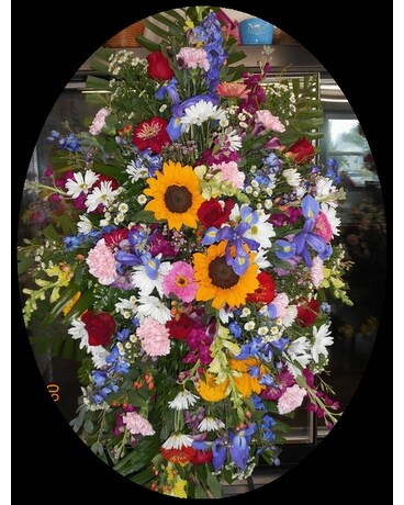 Standing Spray Funeral Arrangement