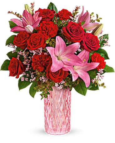ROMANCED BY ROSES Flower Arrangement