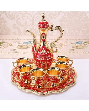 Turkish Coffee Pot  * NEED 7 DAYS NOTICE * Flower Arrangement
