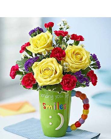 Mugable Sending Big Smiles Flower Arrangement