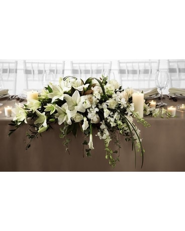 Head Table Centerpiece Flower Arrangement