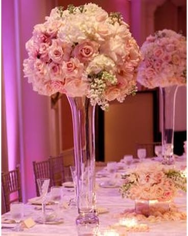 Blush centerpiece Flower Arrangement