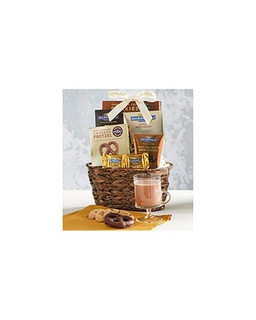 Best of Ghiradelli Gift Basket Flower Arrangement