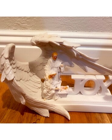 NATIVITY - ANGEL WING Flower Arrangement