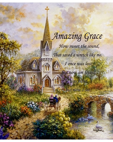 Amazing Grace Country Church Throw Gifts