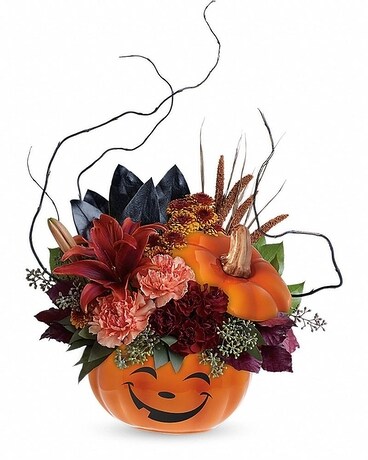 Halloween Magic Bouquet - DIFFERENT PUMPKIN Flower Arrangement