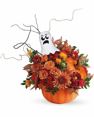Spooky Surprise Bouquet - DIFFERENT PUMPKIN Flower Arrangement