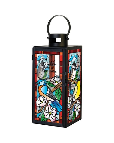 Stained Glass Lantern - Faith Gifts