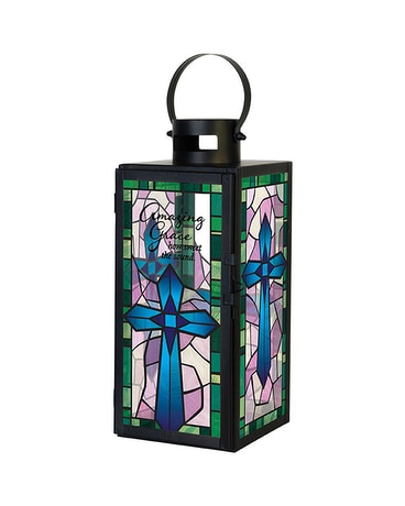 Stained Glass Lantern - Amazing Grace Gifts