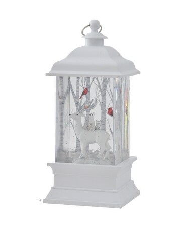 White Woodland Shimmer Lantern Gifts