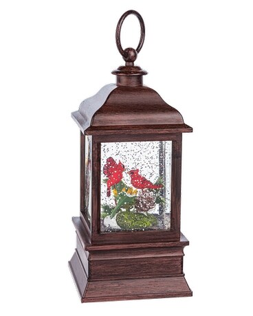 Cardinals In Nest Shimmer Lantern Gifts
