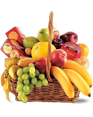 Fruit and Cheese Gift Basket